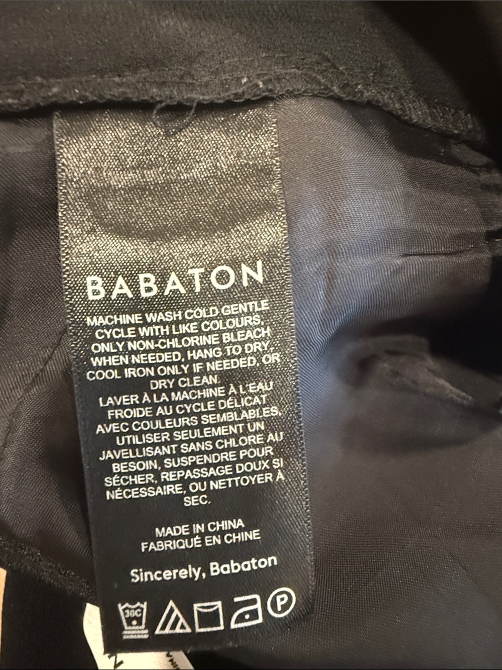 Aritzia Babaton Ankle Straight Leg Pants Bundle Black Taupe Tan Beige Size 10 - Picture 7 of 10